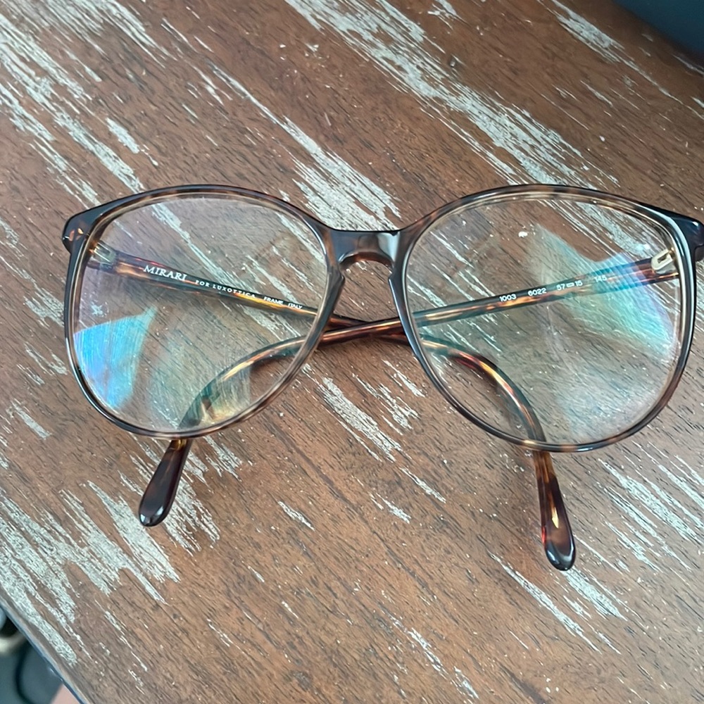 Mira to for Luxottica vintage 1003 6022 brown tortoise eyeglasses
